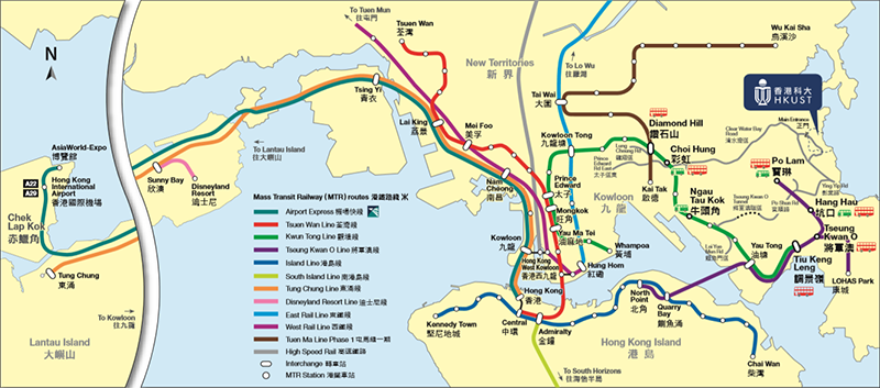HKSAR railway network